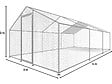 HABITAT ET JARDIN - Enclos à poules 18 m² parc grillagé 6 x 3 x 2 M acier galvanisé - vignette