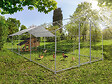 HABITAT ET JARDIN - Enclos à poules 24 m² parc grillagé 8 x 3 x 2 M acier galvanisé - vignette