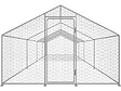 HABITAT ET JARDIN - Enclos à poules 24 m² parc grillagé 8 x 3 x 2 M acier galvanisé - vignette