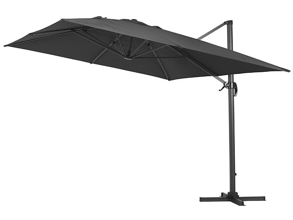 HABITAT ET JARDIN - Parasol déporté "Sun 4" - 3 x 4 m - Noir - large