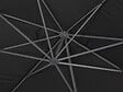 HABITAT ET JARDIN - Parasol déporté "Sun 4" - 3 x 4 m - Noir - vignette