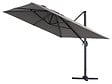 HABITAT ET JARDIN - Parasol déporté "Sun 4" - 3 x 4 m - Gris - vignette