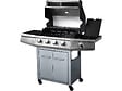 HABITAT ET JARDIN - Barbecue gaz avec LED "Bingo 5" - 5 Brûleurs dont 1 latéral - 15.2kW + Housse protection - Argenté - vignette