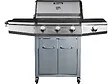HABITAT ET JARDIN - Barbecue Gaz "Bingo 4" - 4 brûleurs dont 1 latéral - 14kW + Housse protection - Argenté - vignette