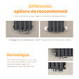 EMKE - EMKE Radiateur eau chaude en acier Tube Rond Radiateur Mural Anthracite 60x120cm 1533W Double Couche - vignette