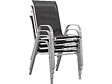 HABITAT ET JARDIN - Table et chaises de jardin en textilène "Cordoba XL 180" - Phoenix - 8 places - Gris foncé - vignette