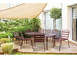 HABITAT ET JARDIN - Table et chaises de jardin en métal "Bilbao" - 8 places - Terracotta - vignette