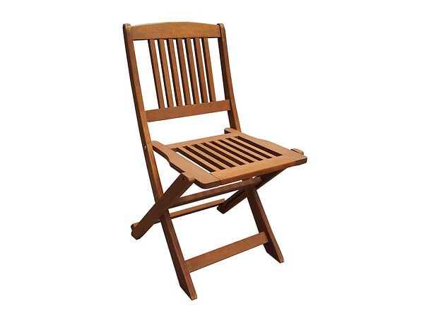HABITAT ET JARDIN - Table et chaises de jardin en bois exotique "Hongkong" - Table pliante + 6 chaises pliantes - large