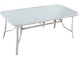 HABITAT ET JARDIN - Table et chaises de jardin en textilène "Cordoba" - Phoenix - 6 places - Ecru - vignette