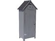 HABITAT ET JARDIN - Armoire de jardin "Cabanon" - 77 x 54.5 x 179 cm - Anthracite - vignette