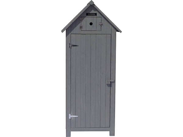 HABITAT ET JARDIN - Armoire de jardin "Cabanon" - 77 x 54.5 x 179 cm - Anthracite - large