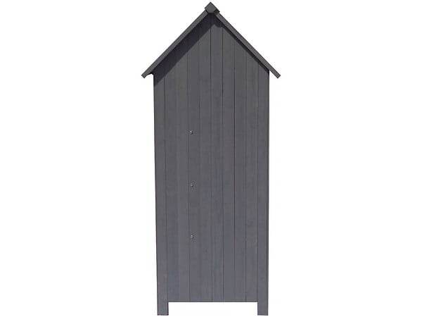 HABITAT ET JARDIN - Armoire de jardin "Cabanon" - 77 x 54.5 x 179 cm - Anthracite - large