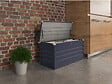 HABITAT ET JARDIN - Coffre de jardin métal "Store" - 680 L - 165 x 69 x 60 cm - Gris - vignette