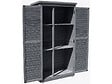 HABITAT ET JARDIN - Armoire de jardin "Space" - 87 x 46.5 x 160 cm - Anthracite - vignette