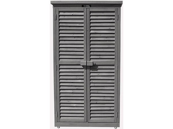 HABITAT ET JARDIN - Armoire de jardin "Space" - 87 x 46.5 x 160 cm - Anthracite - large