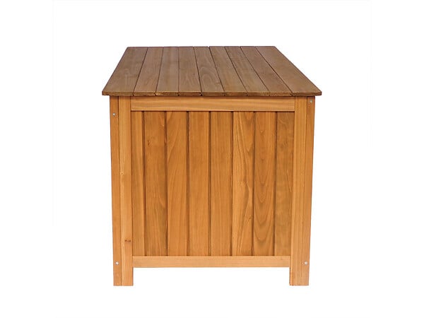 HABITAT ET JARDIN - Coffre de jardin en bois "Macao" - 130 x 64 x 60 cm - Marron - large