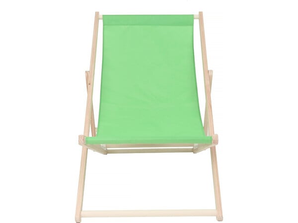 HABITAT ET JARDIN - Lot de 2 transats en bois "Chilienne" - 107 x 56.5 x 81 cm - Vert - large