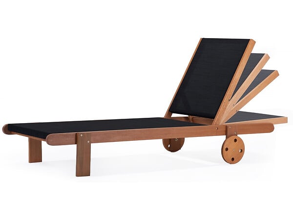 HABITAT ET JARDIN - Bain de Soleil en bois exotique "Saïgon" - Maple - Noir - large