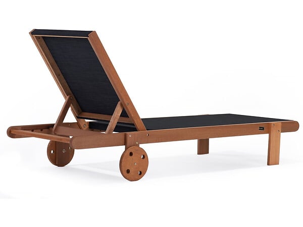 HABITAT ET JARDIN - Bain de Soleil en bois exotique "Saïgon" - Maple - Noir - large