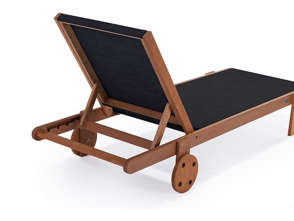 HABITAT ET JARDIN - Bain de Soleil en bois exotique "Saïgon" - Maple - Noir - large