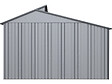 HABITAT ET JARDIN - Abri de jardin métal avec pergola "Madras" - 9.12 m² - 257 x 355 x 237 cm - Gris - vignette