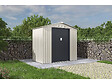 HABITAT ET JARDIN - Abri de jardin métal "Nebraska" - 4.07 m² - Beige/Gris anthracite - vignette