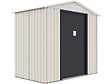 HABITAT ET JARDIN - Abri de jardin métal "Nebraska" - 4.07 m² - Beige/Gris anthracite - vignette
