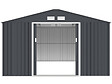 HABITAT ET JARDIN - Abri de jardin métal "Vegas"- 15 m² - Gris - vignette