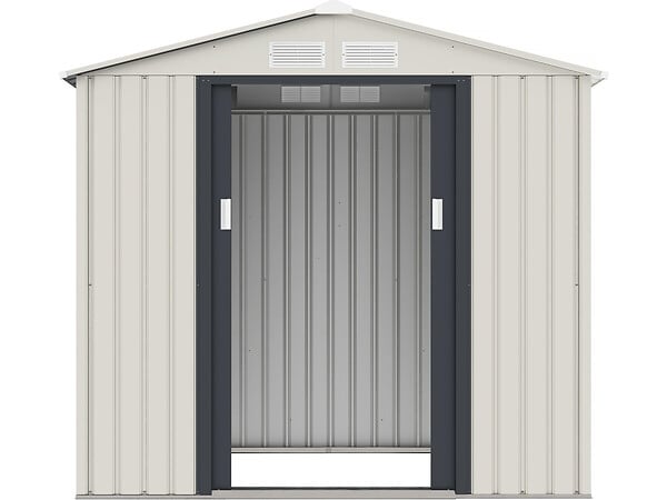 HABITAT ET JARDIN - Abri de jardin métal "Nebraska" - 4,07m² avec gouttière - large