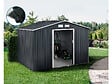 HABITAT ET JARDIN - Abri de jardin métal - "Vegas" - 7,06 m² avec gouttière - Gris - vignette