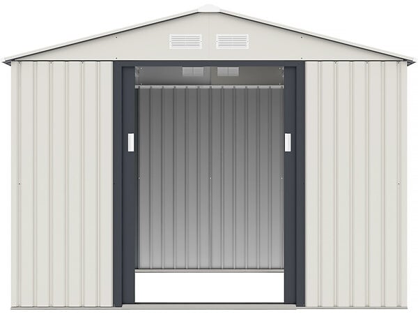HABITAT ET JARDIN - Abri de jardin métal "Nebraska" - 5,29m² avec gouttière - large