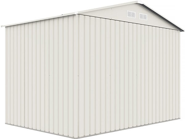 HABITAT ET JARDIN - Abri de jardin métal "Nebraska" - 5,29m² avec gouttière - large