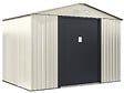 HABITAT ET JARDIN - Abri de jardin métal "Nebraska" - 5,29 m2 (4,83 m2 au sol) - Beige - vignette