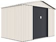 HABITAT ET JARDIN - Abri de jardin métal "Nebraska" - 5,29 m2 (4,83 m2 au sol) - Beige - vignette