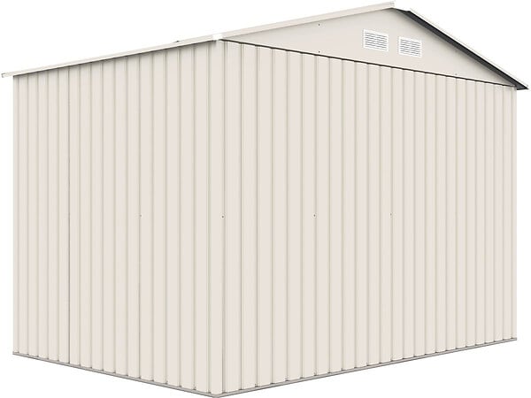 HABITAT ET JARDIN - Abri de jardin métal "Nebraska" - 5,29 m2 (4,83 m2 au sol) - Beige - large