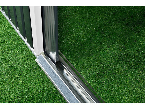 HABITAT ET JARDIN - Abri de jardin métal "Rosas" 2,71 m² avec abri bûche - Vert - large