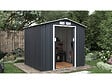 HABITAT ET JARDIN - Abri de jardin métal "Vegas" - 4,07 m² - Gris - vignette