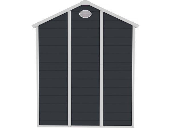 HABITAT ET JARDIN - Abri de jardin résine "Texas" - 5.23 m² - kit d'ancrage inclus  - Anthracite - large