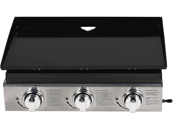 HABITAT ET JARDIN - Plancha "Presto 3" - 3 Brûleurs - 7.5kW - Gris - large