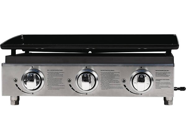 HABITAT ET JARDIN - Plancha "Presto 3" - 3 Brûleurs - 7.5kW - Gris - large