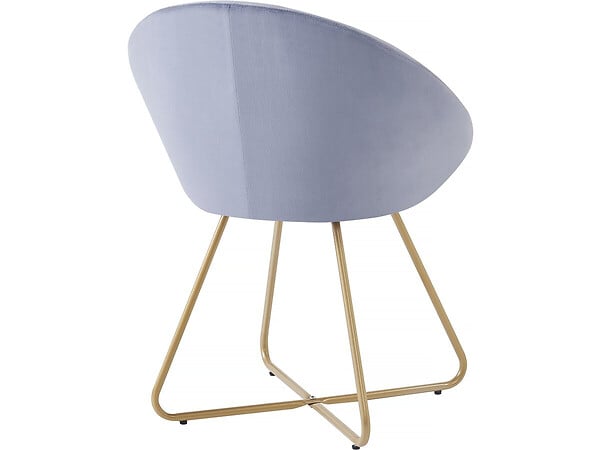 HABITAT ET JARDIN - Lot de 2 chaises de la salle a manger en velours "Rosalie" - Gris - large