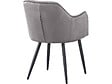 HABITAT ET JARDIN - Lot de 2 chaises "Velma" en velours avec accoudoirs - Gris - vignette