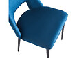 HABITAT ET JARDIN - Lot de 2 Chaises en velours "Fedora" - Bleu foncé - vignette