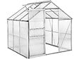 HABITAT ET JARDIN - Serre jardin polycarbonate 190 x 190 x 195 cm "Basilic" - 3,61 m² - Gris - vignette