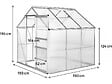 HABITAT ET JARDIN - Serre jardin polycarbonate 190 x 190 x 195 cm "Basilic" - 3,61 m² - Gris - vignette