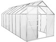 HABITAT ET JARDIN - Serre jardin en polycarbonate 430 x 190 x 195 cm "Basilic" - 8,17 m² - Gris - vignette