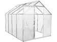 HABITAT ET JARDIN - Serre jardin polycarbonate 250 x 190 x 195 cm "Basilic" - 4,75 m² - Gris - vignette