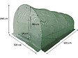 HABITAT ET JARDIN - Serre tunelle de jardin 6 x 3 m "Lys" - 18 m² - 140g - Vert - vignette
