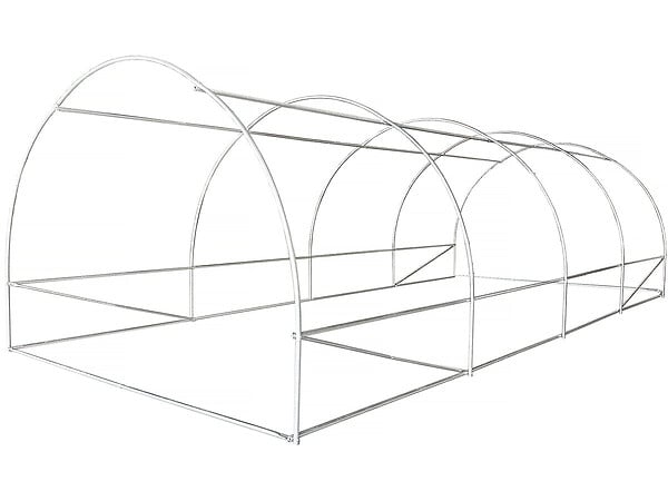 HABITAT ET JARDIN - Serre tunelle de jardin 6 x 3 m "Lys" - 18 m² - 140g - Vert - large