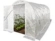 HABITAT ET JARDIN - Serre tunelle de jardin avec porte 4,5 x 2 m "Mimosa" - 9 m² - 180g - Blanc - vignette